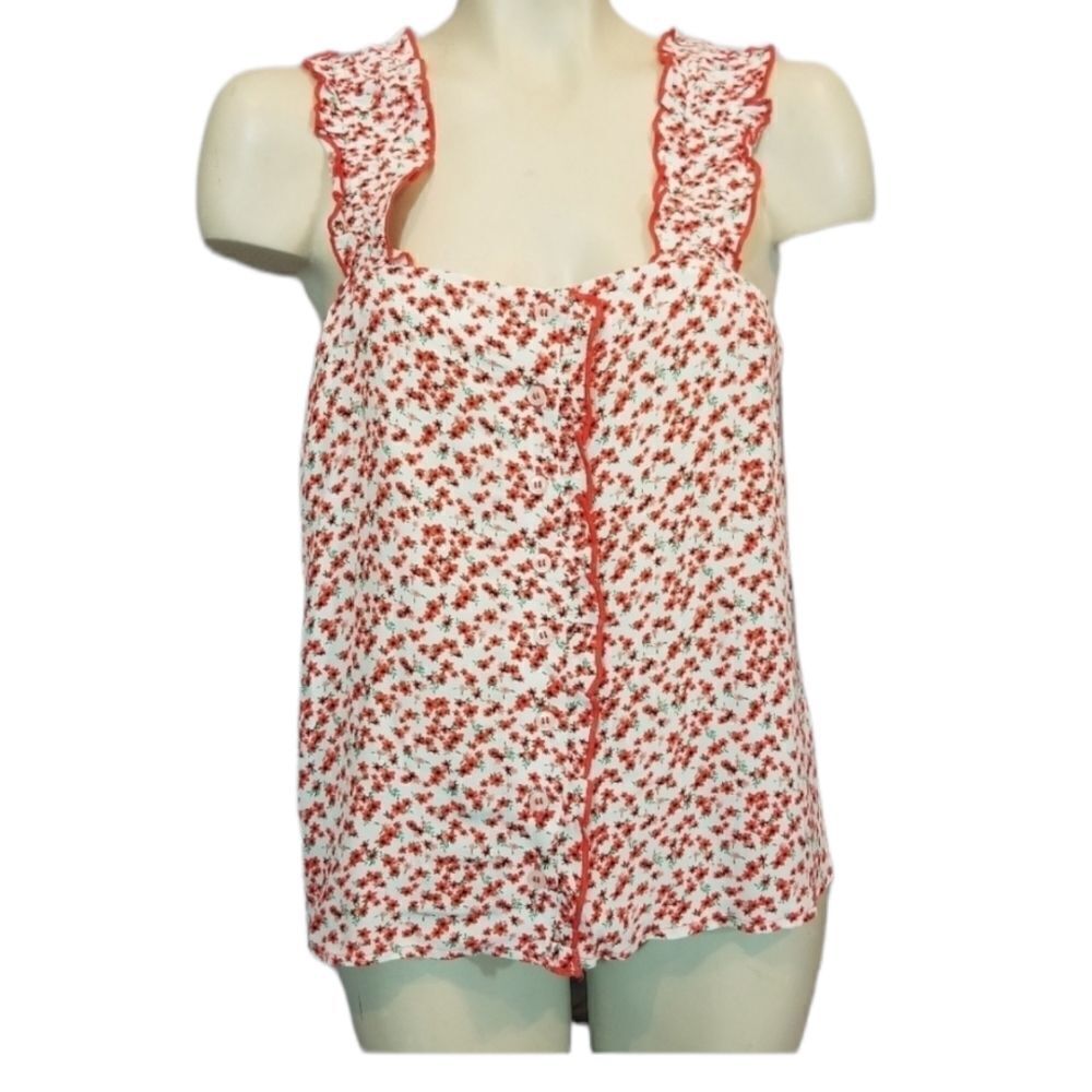 Topshop Floral Tank Top Size US 6